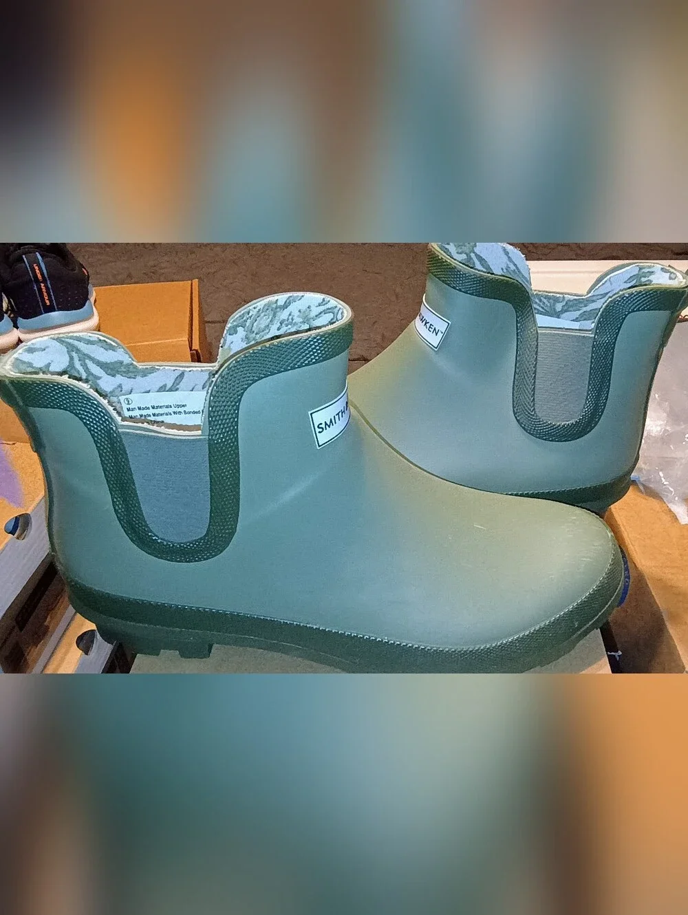 Smith & Hawken Women's Sz 9 Green Chelsea Rain Clogs💚